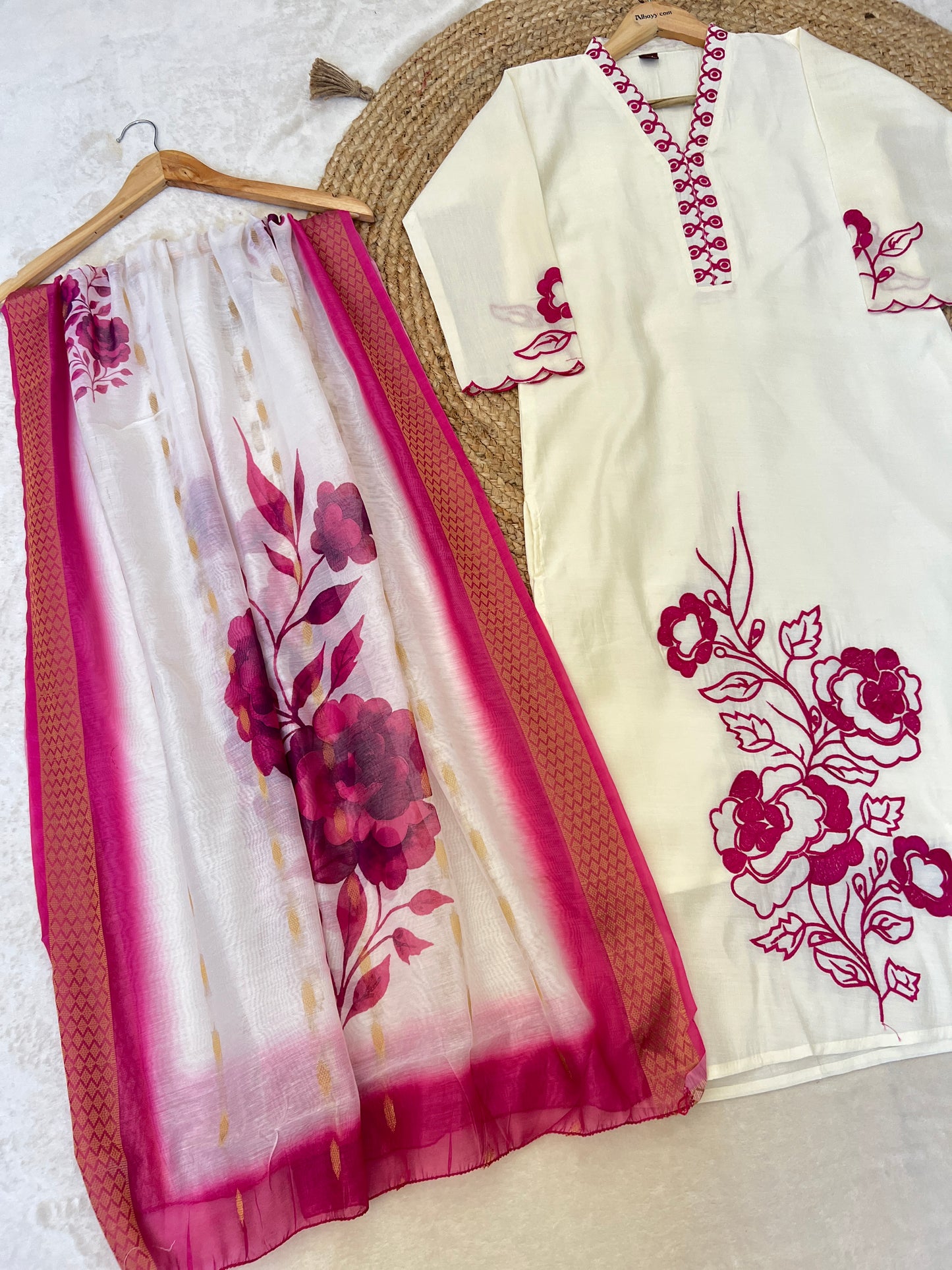 Premium Roman silk material dress - CBRP4210