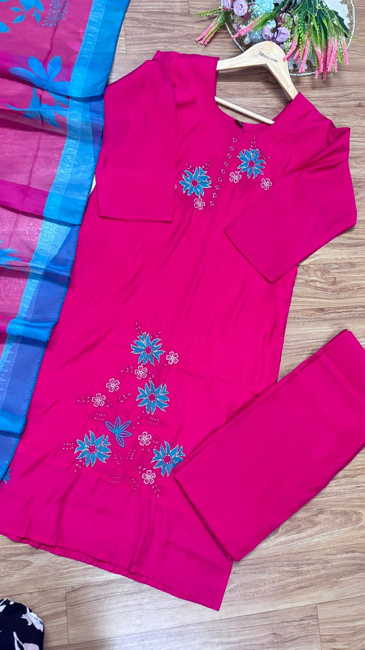 Roman silk suit set
