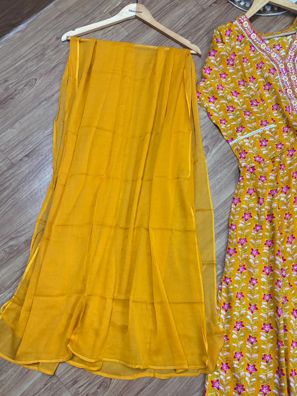 Cotton frock Dupatta set