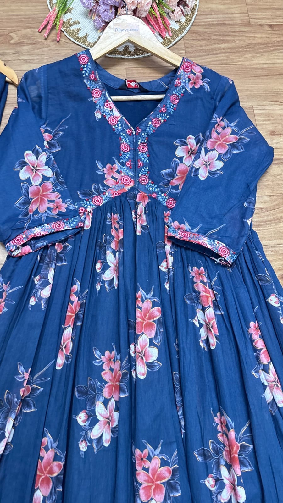 Mul cotton frock dupatta set