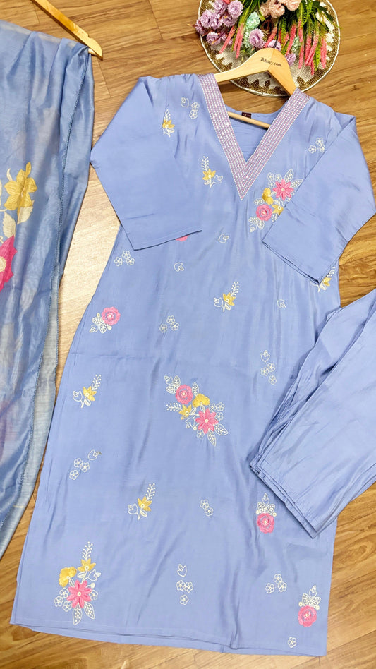 Silk suit set
