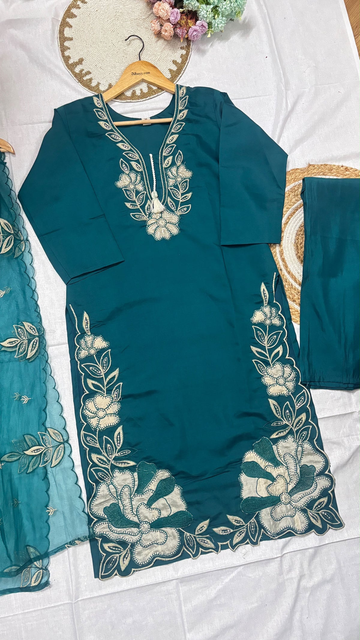 Silk suit set