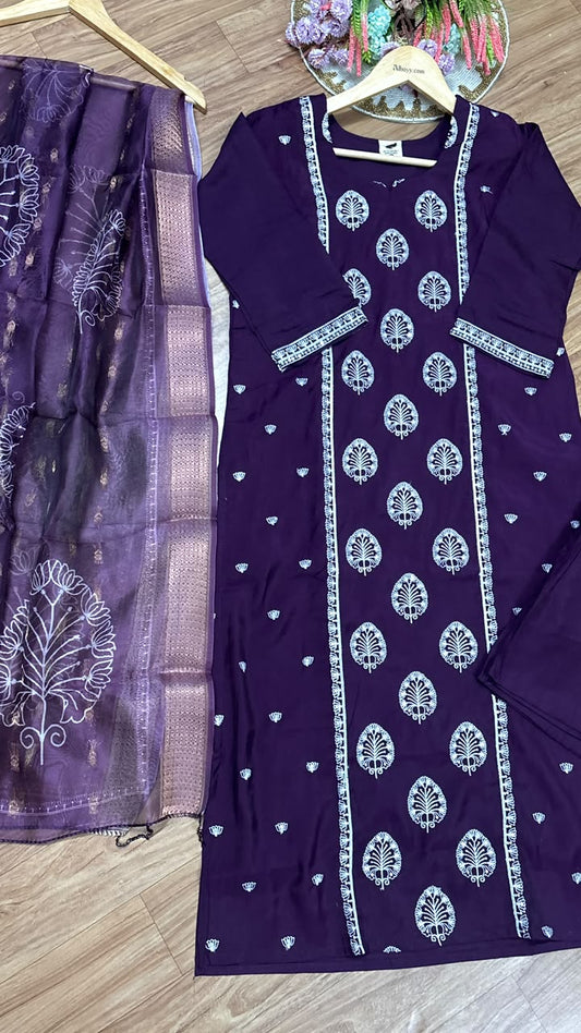 Silk suit set