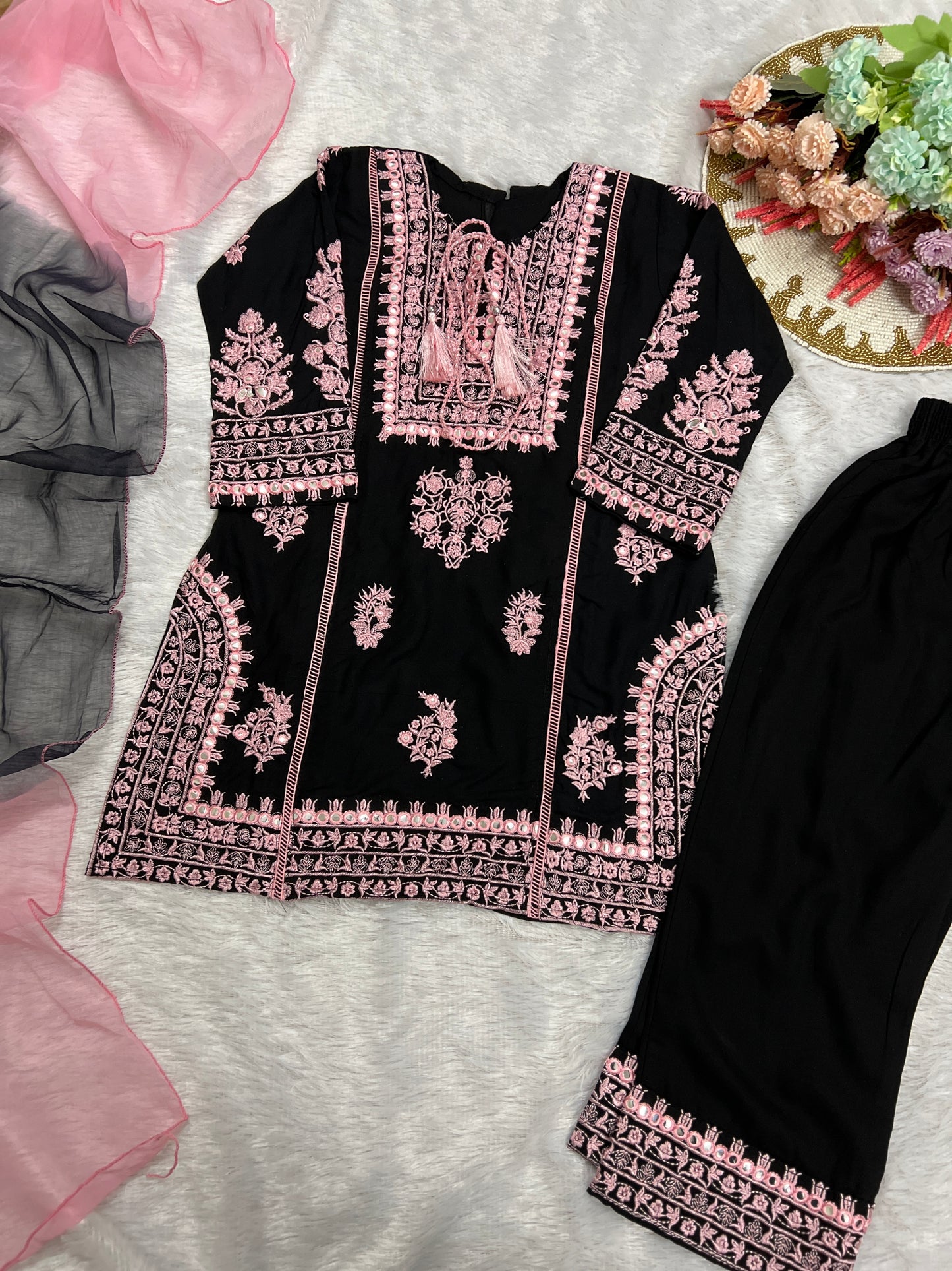 Trending premium kids wear with full Embroidery 5AED Discount on prepaid orders CBRP700