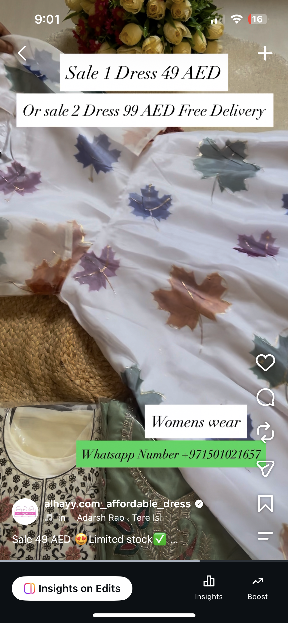 Organza frock set