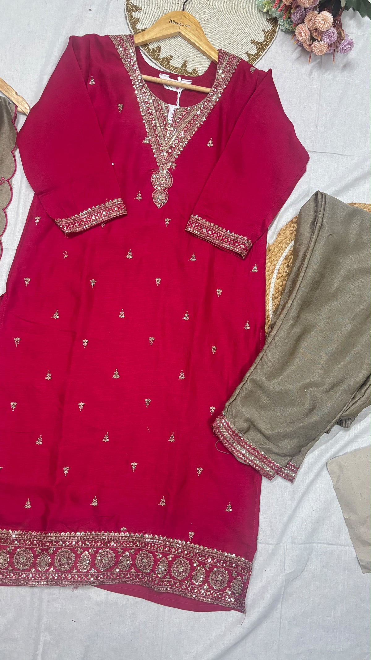 Silk suit set
