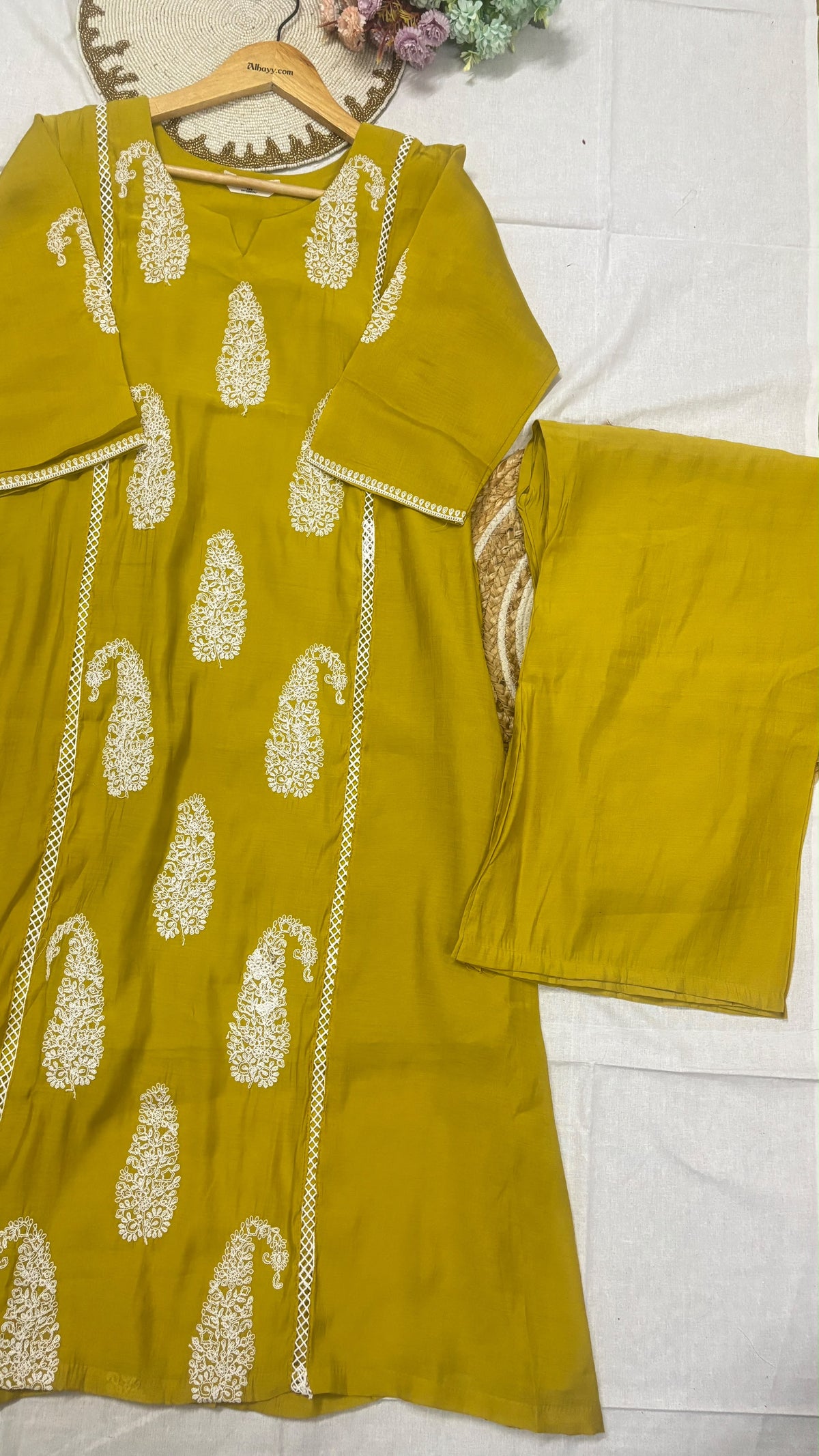 Mul chanderi suit set