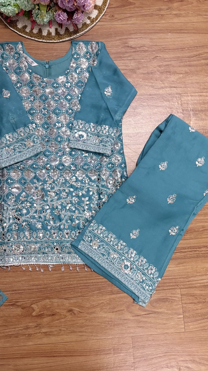 Kids wear full work on Dress
