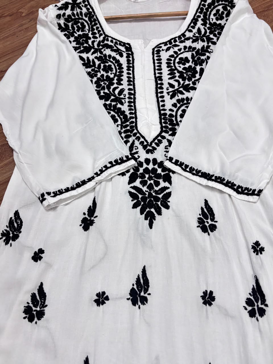 Rayon material chikankari