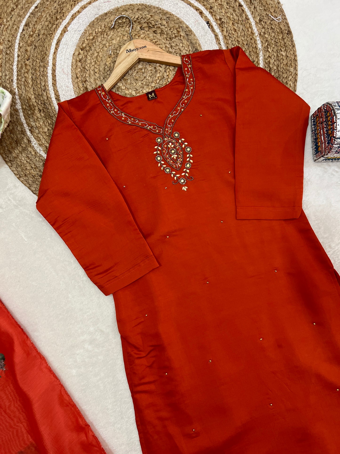 Roman silk beautiful suit set