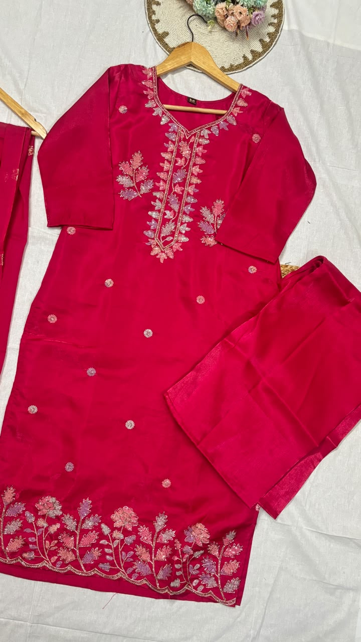 Suit set silk