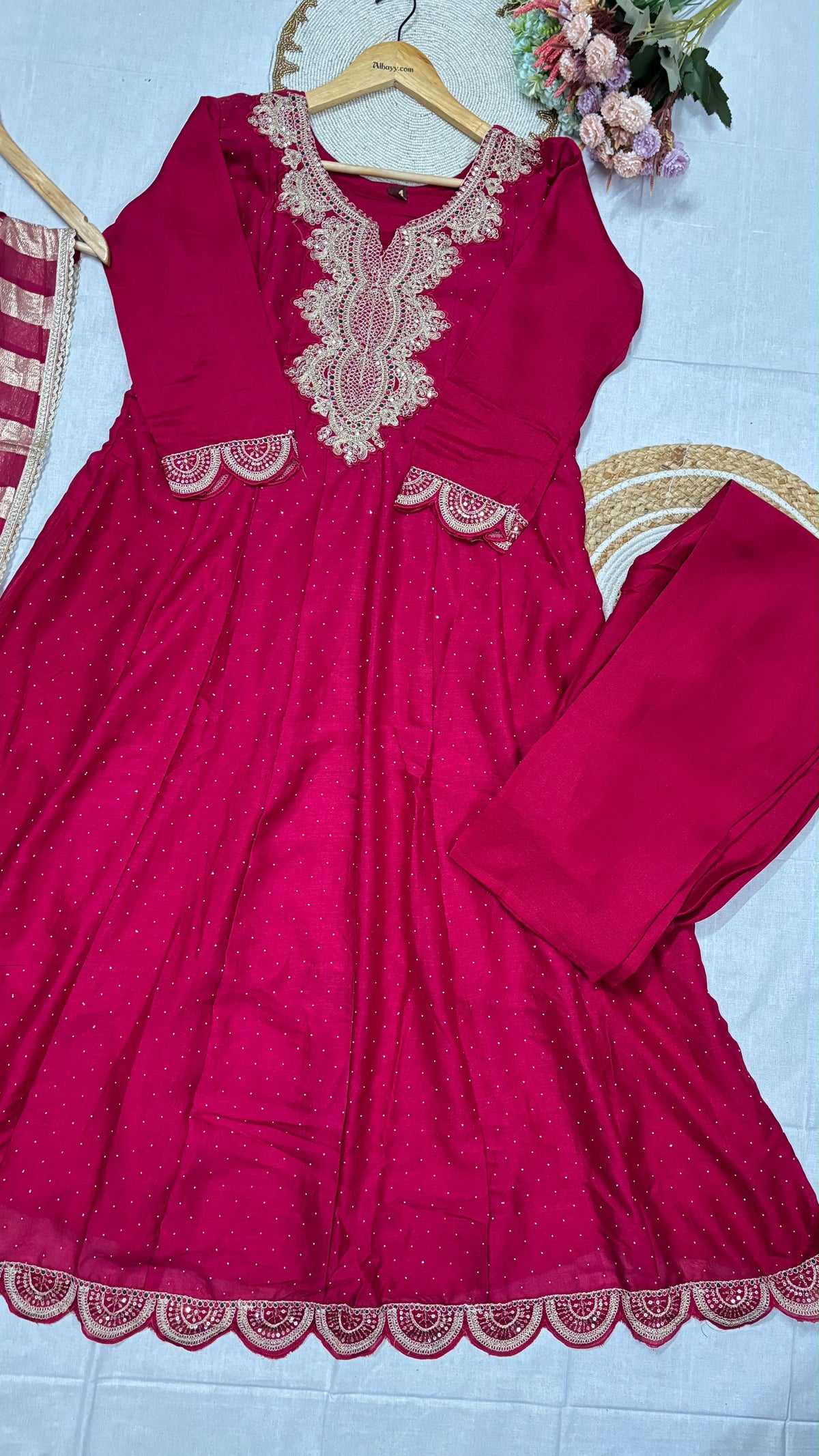Silk suit set
