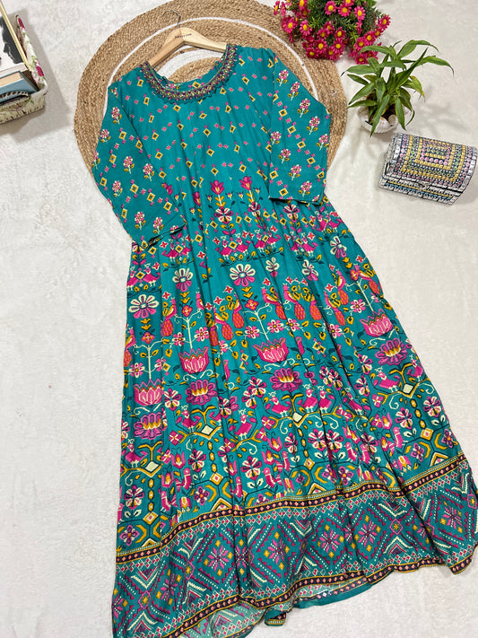 Beautiful soft cotton( rayon) frock