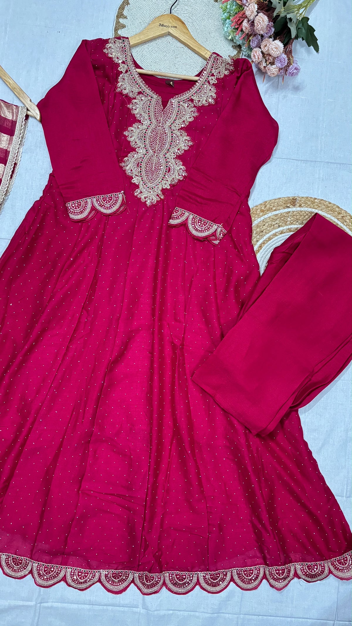 Silk suit set