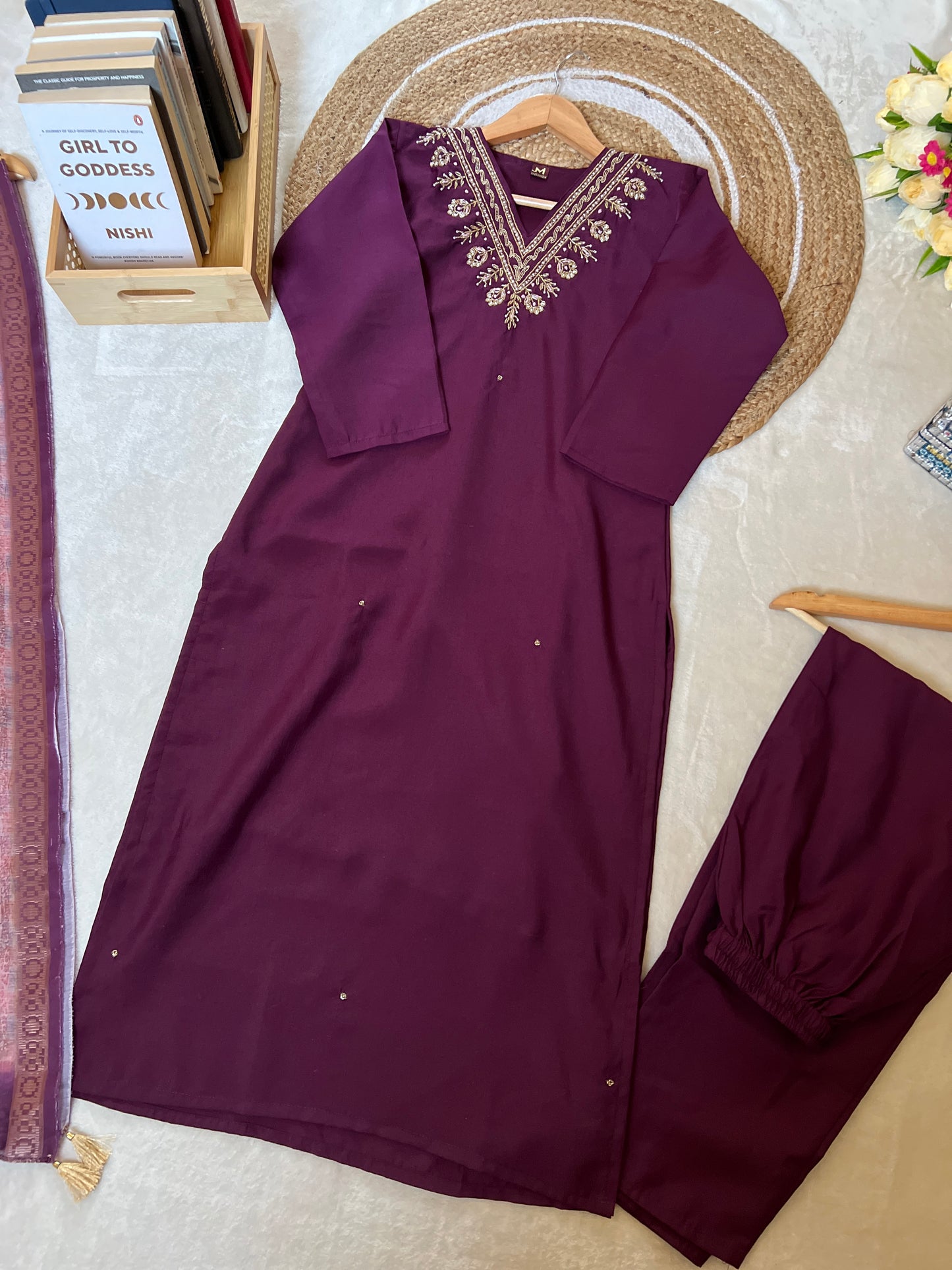 Salwar suit Roman silk material 4204