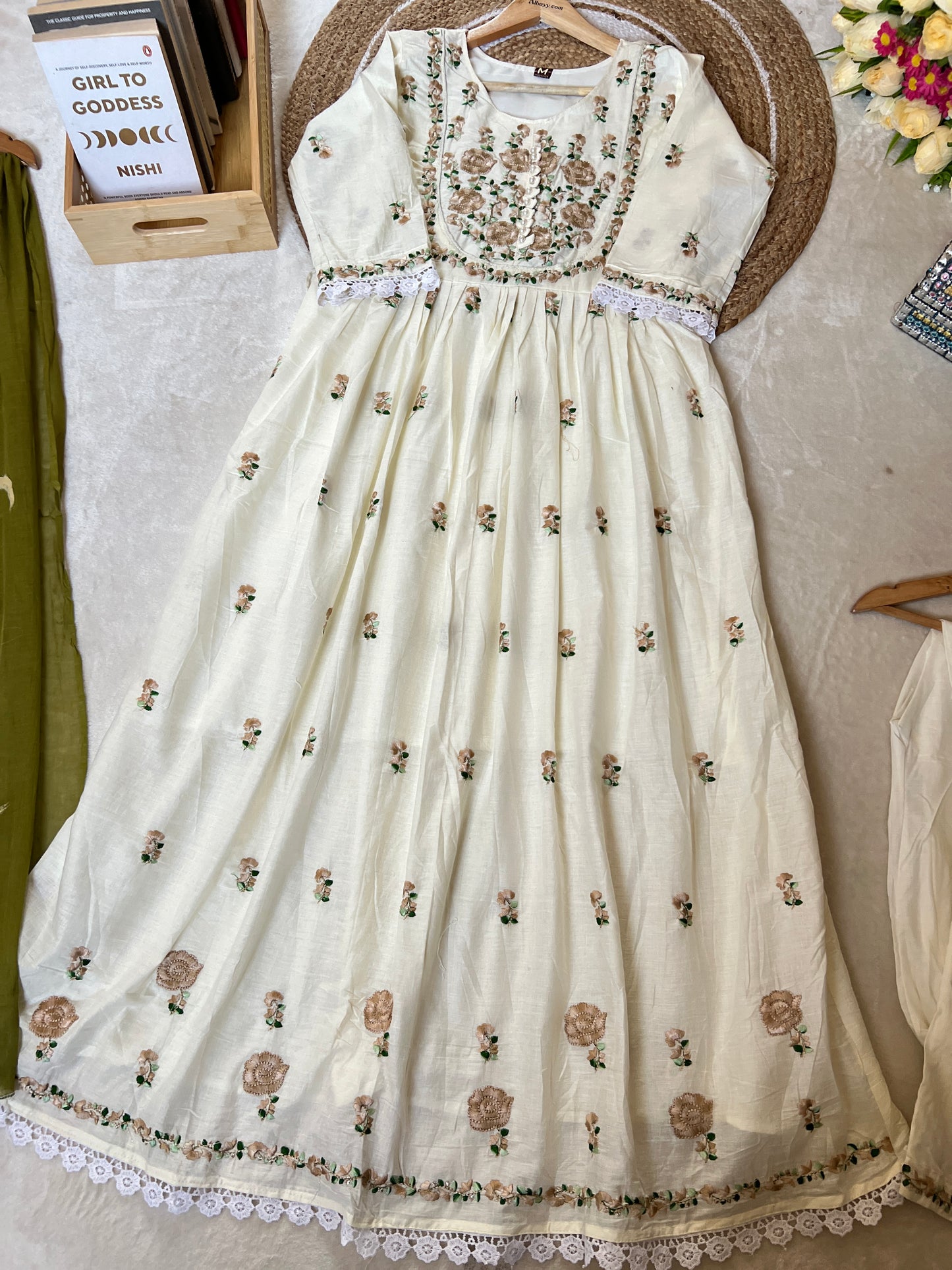 Cotton frock set CBRP4204