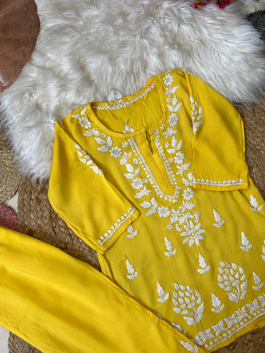 Kids chikankari