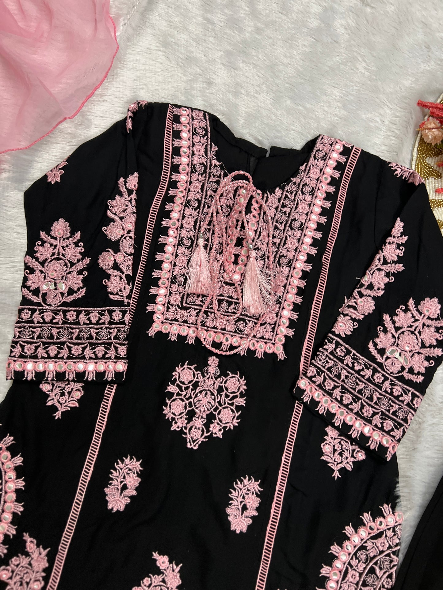Trending premium kids wear with full Embroidery 5AED Discount on prepaid orders CBRP700