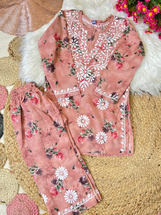 Kids chikankari