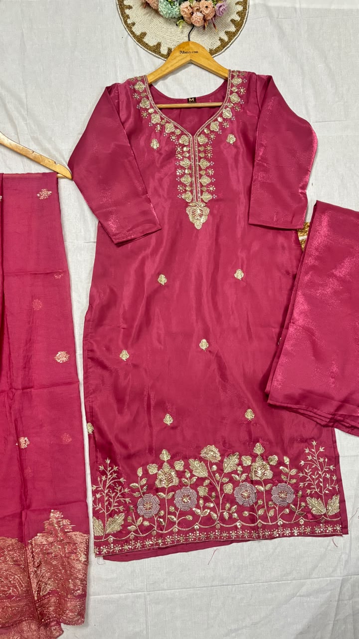 Suit set silk