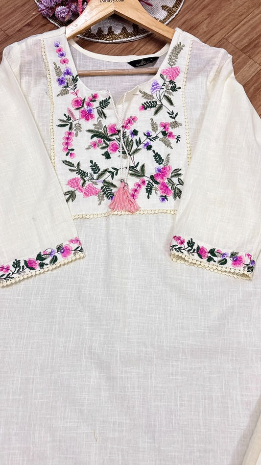 Cotton kurtie pant set