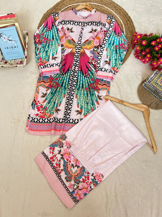 Cord set in Korean silk material