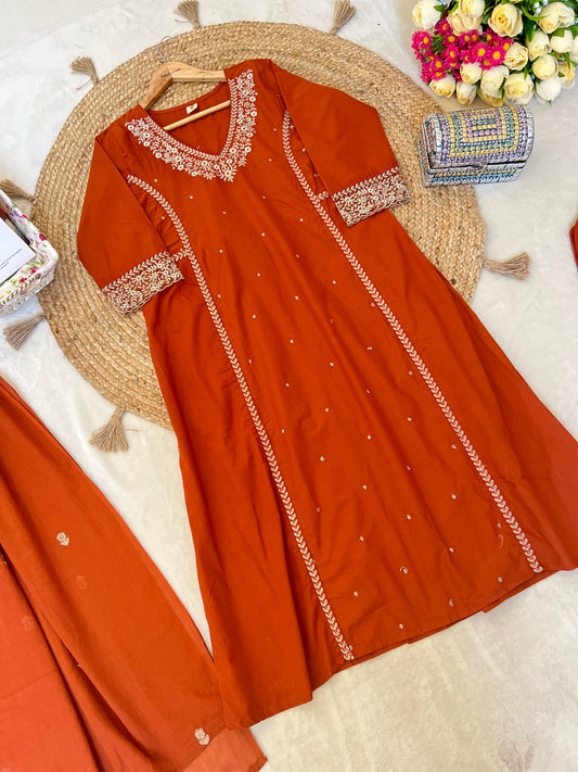 Cotton salwar suit set CBRP0644