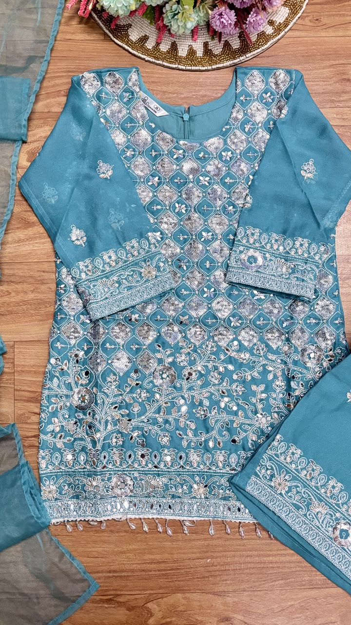 Kids wear full work on Dress