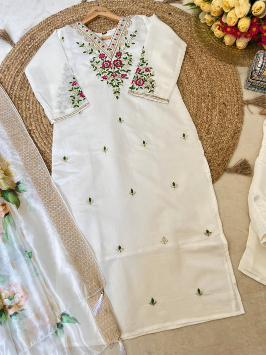 Premium Roman Silk Suit set CBRP4210