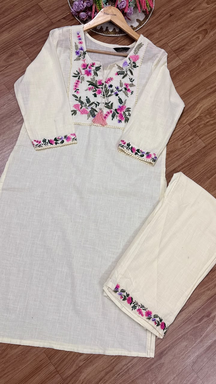 Cotton kurtie pant set