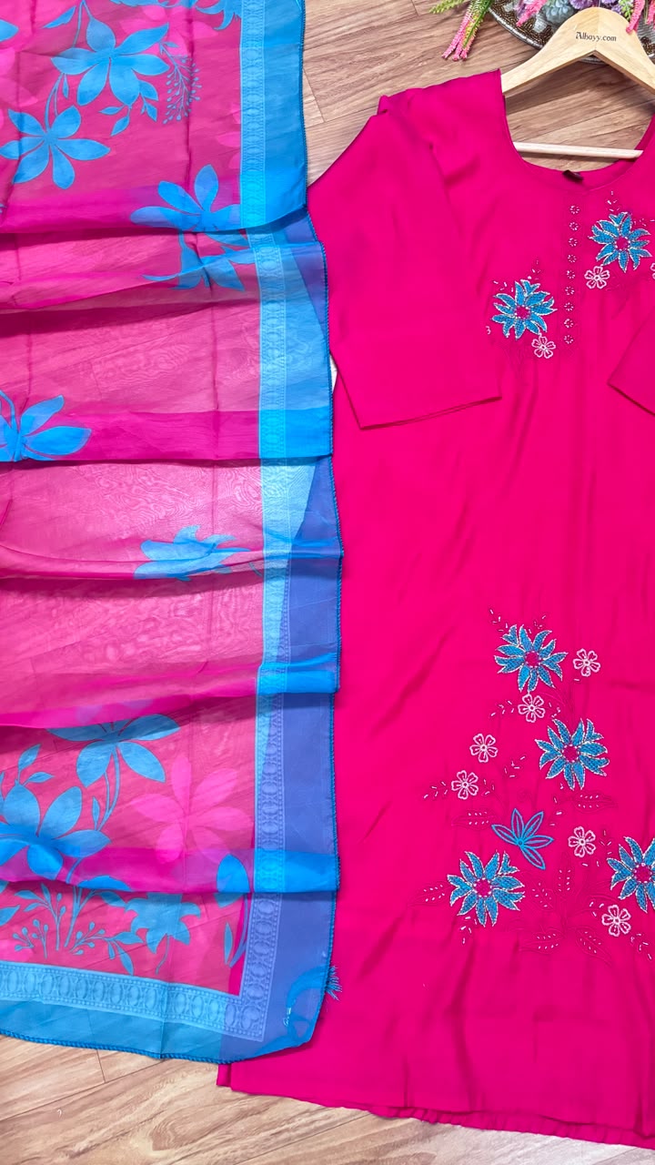 Roman silk suit set