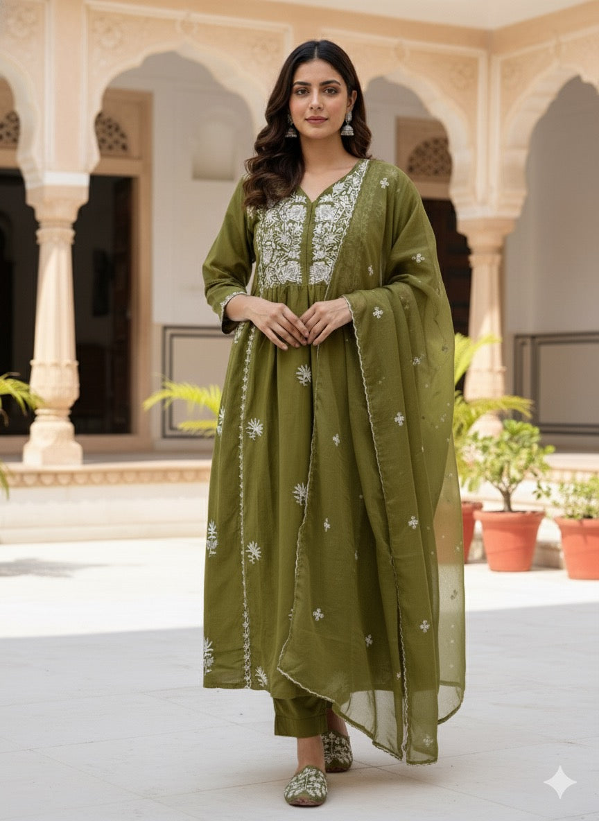 Cotton salwar suit set CBRP0344