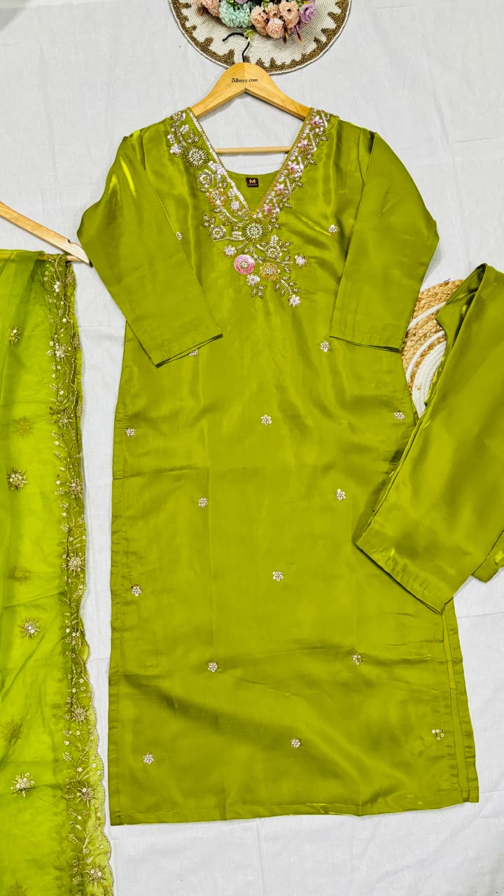 Suit set silk