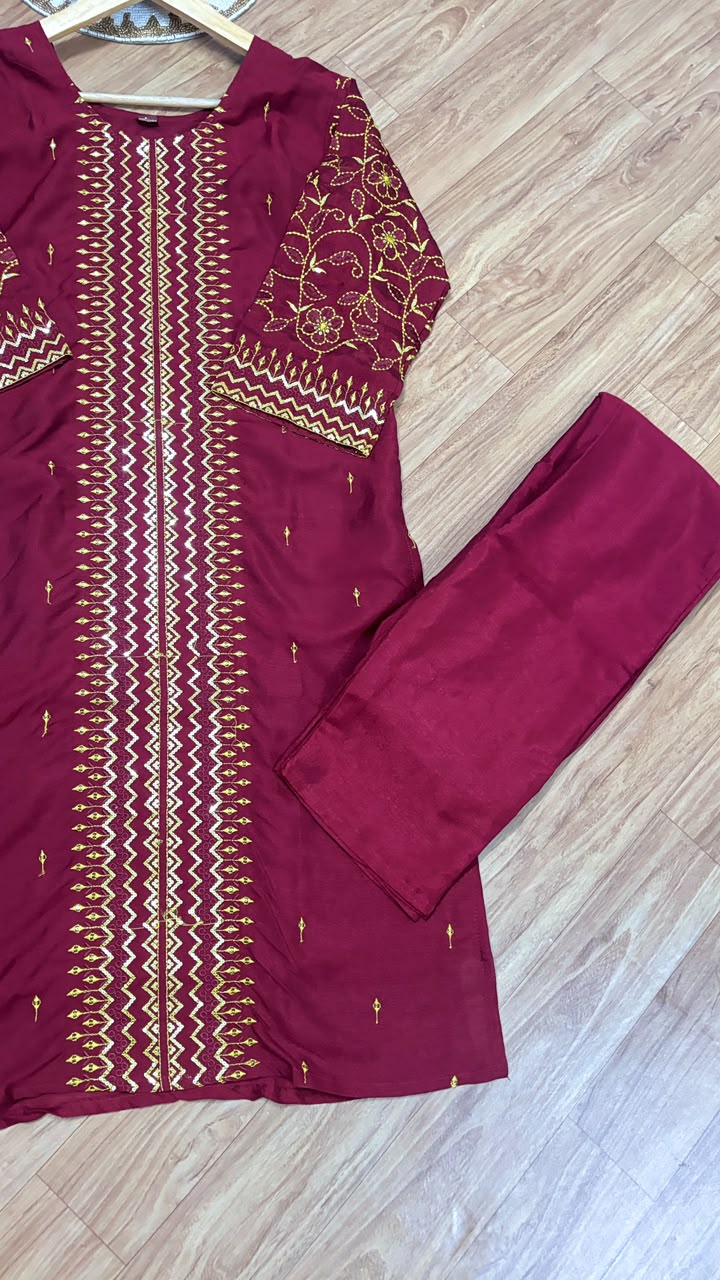 Silk suit set