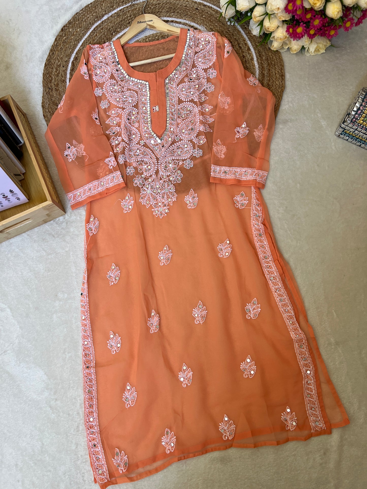 Kurtie with mirror work