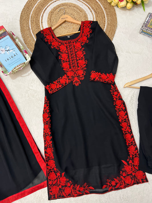 Beautiful dress with full Embroidery CBRP1034