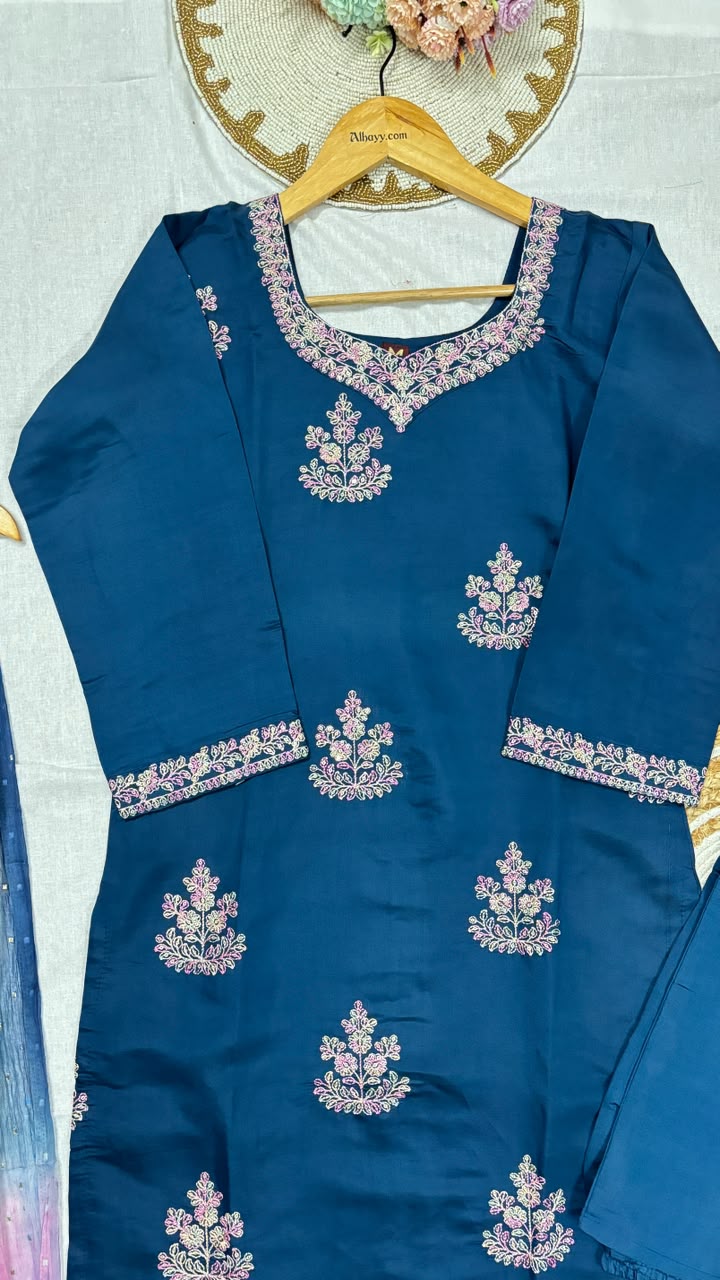 Suit set silk