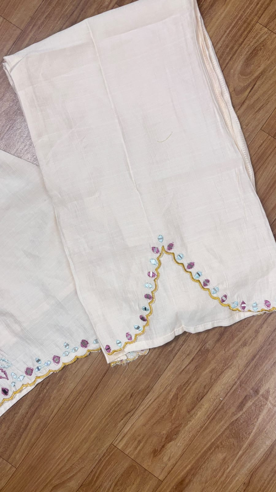 Beautiful cord set cotton silk material