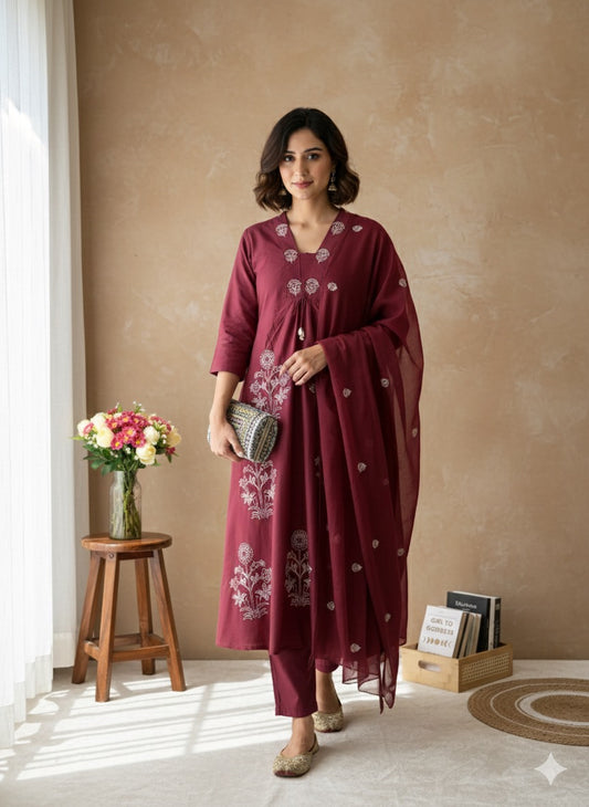 Cotton suit set CBRP4204