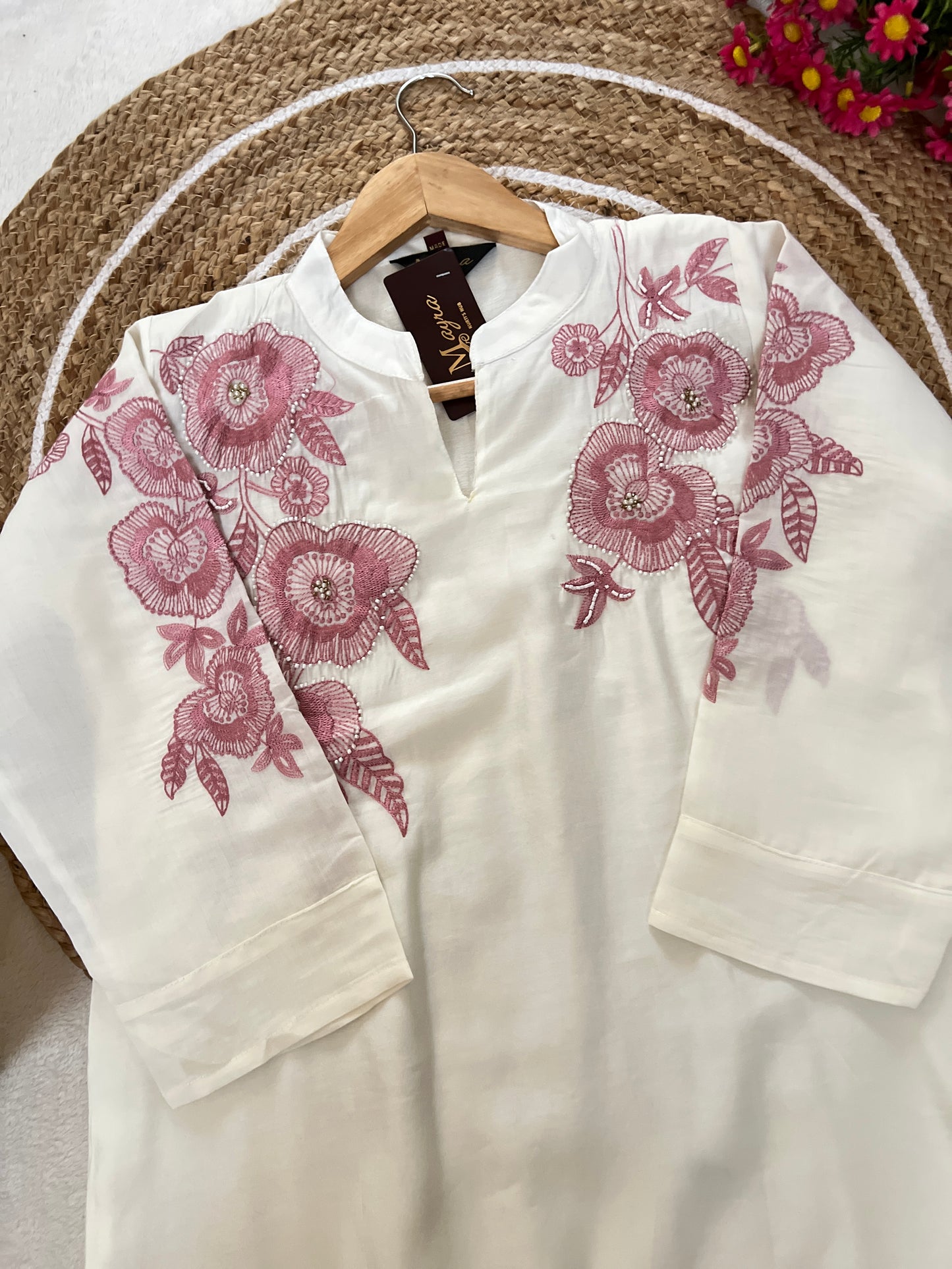 Premium roman silk material cord set