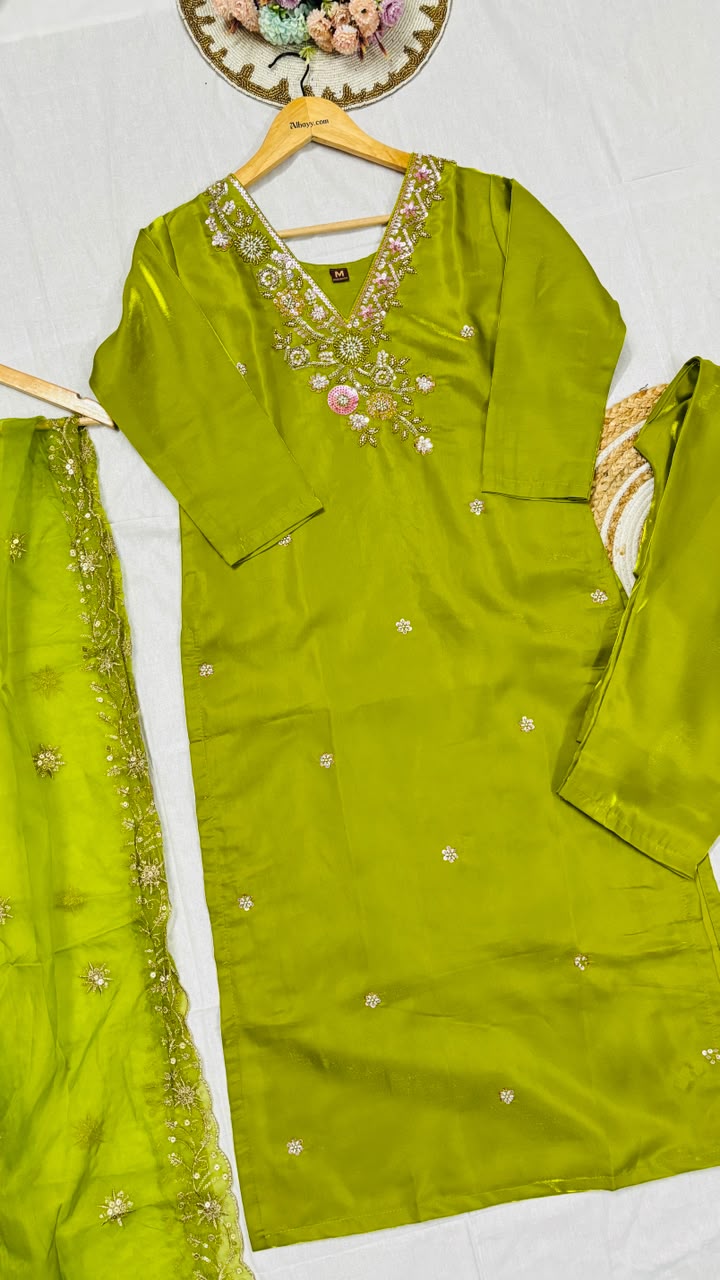 Suit set silk