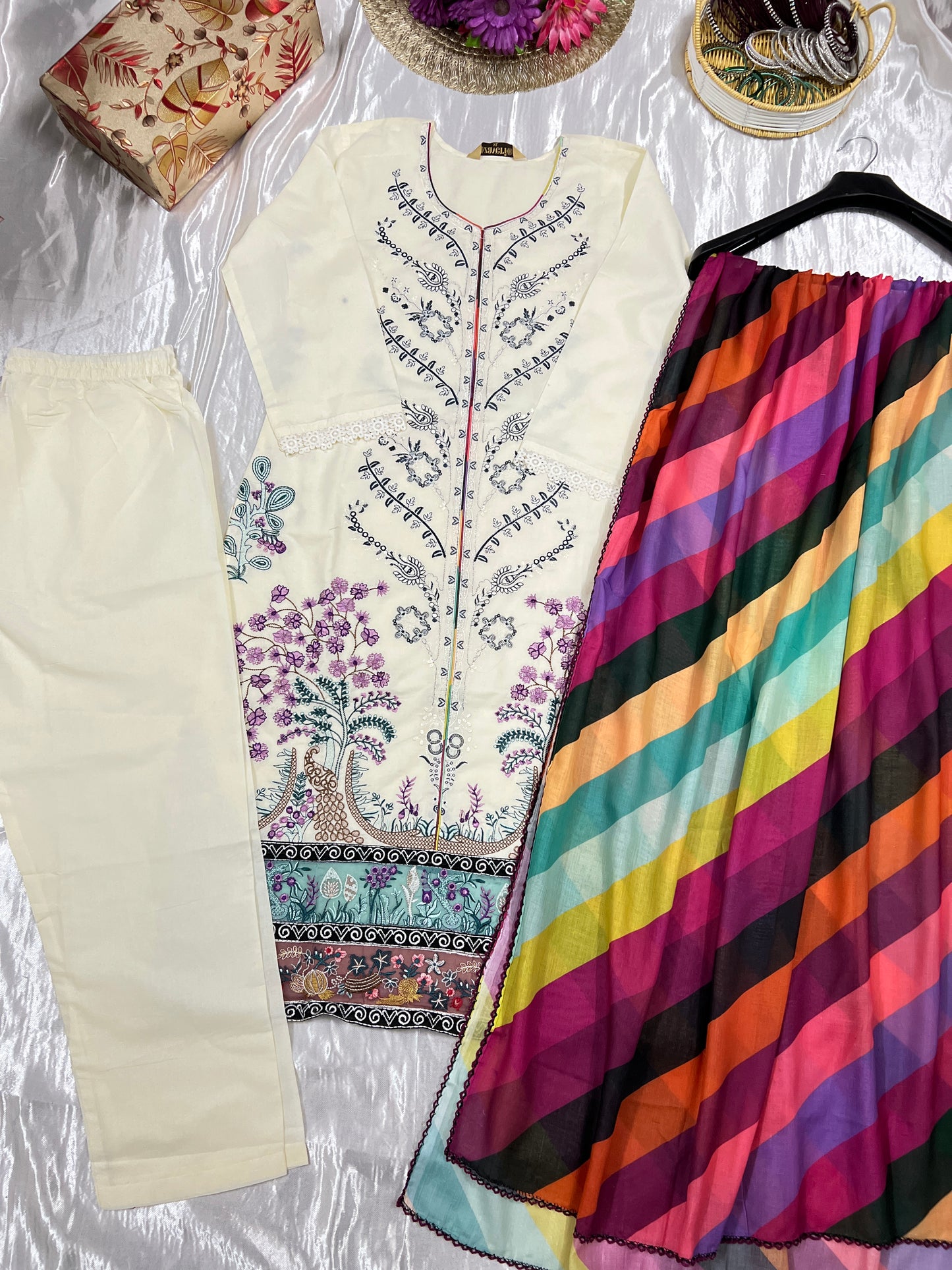 Full Embroidery cotton suit CBRP 500
