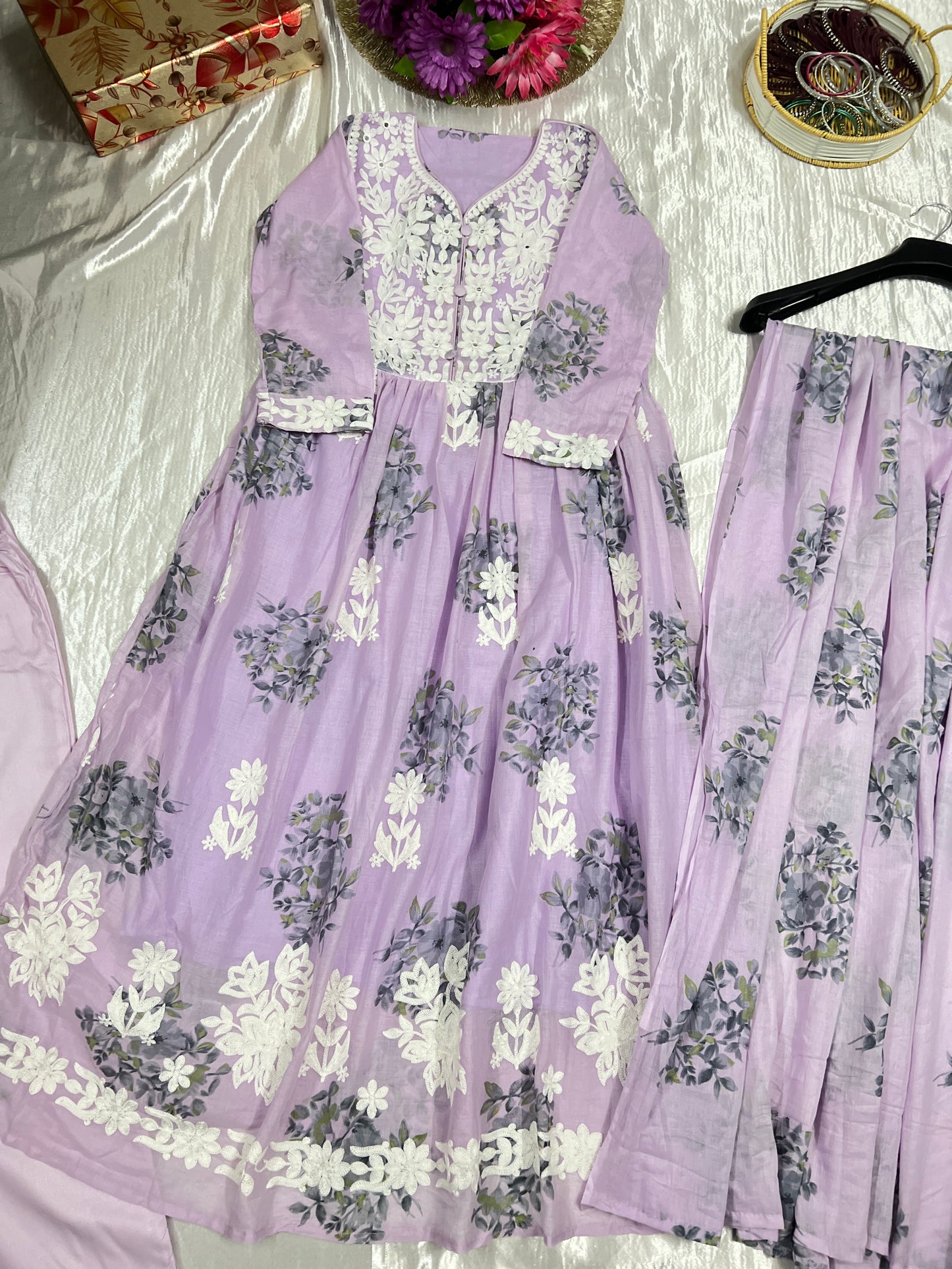 Premium mul cotton suit set