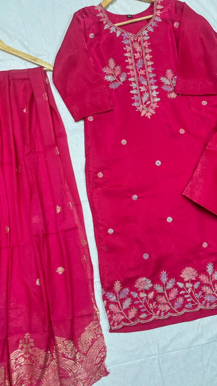 Suit set silk