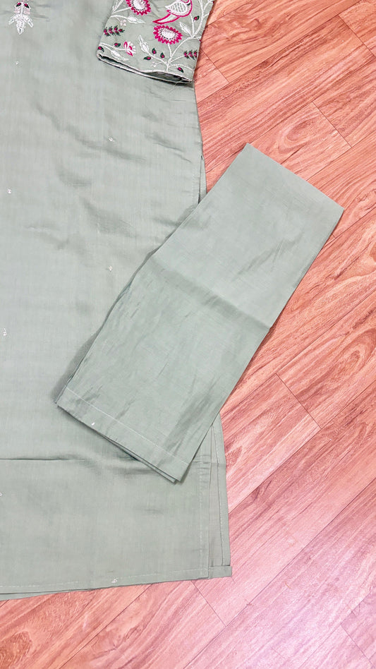 Silk suit set