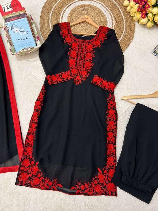 Beautiful dress with full Embroidery CBRP1034