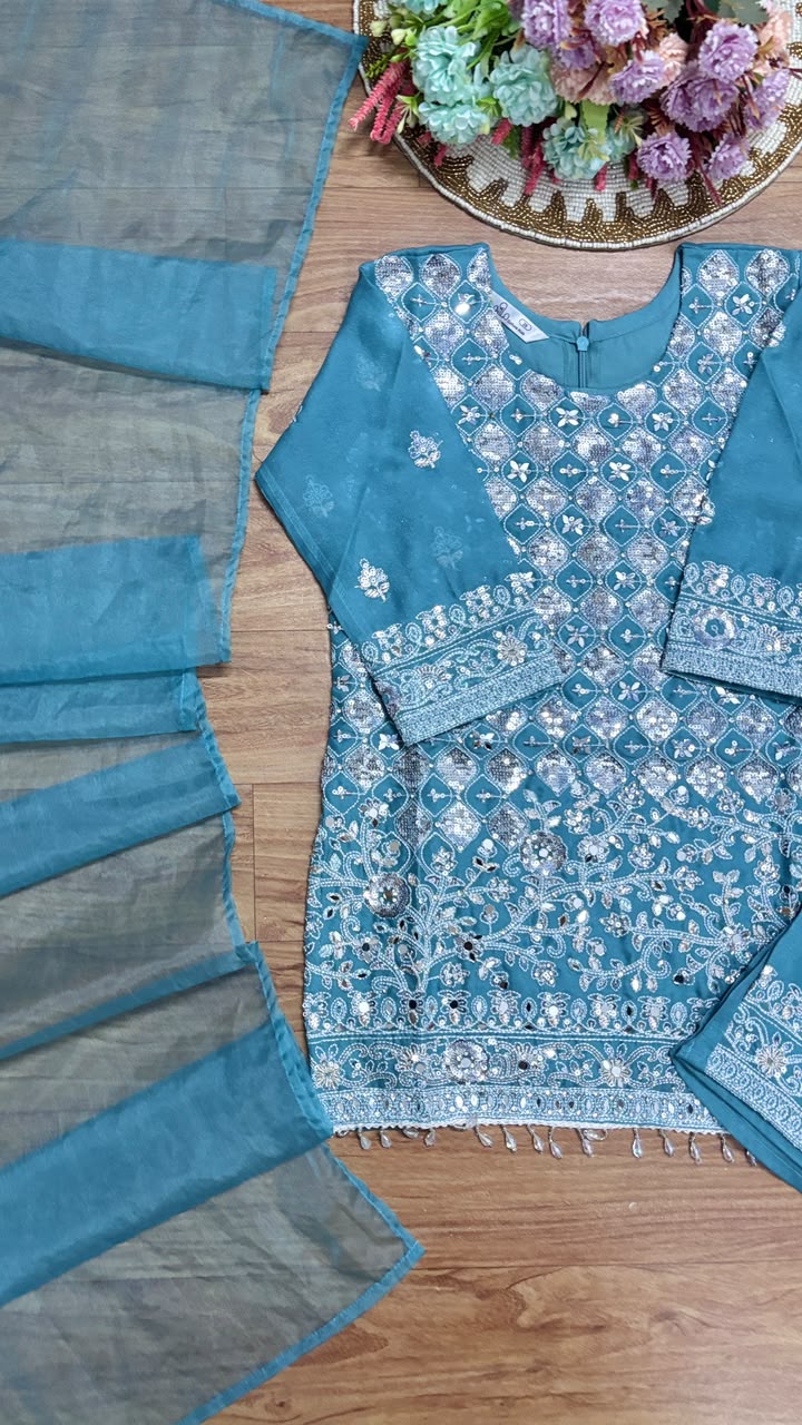 Kids wear full work on Dress