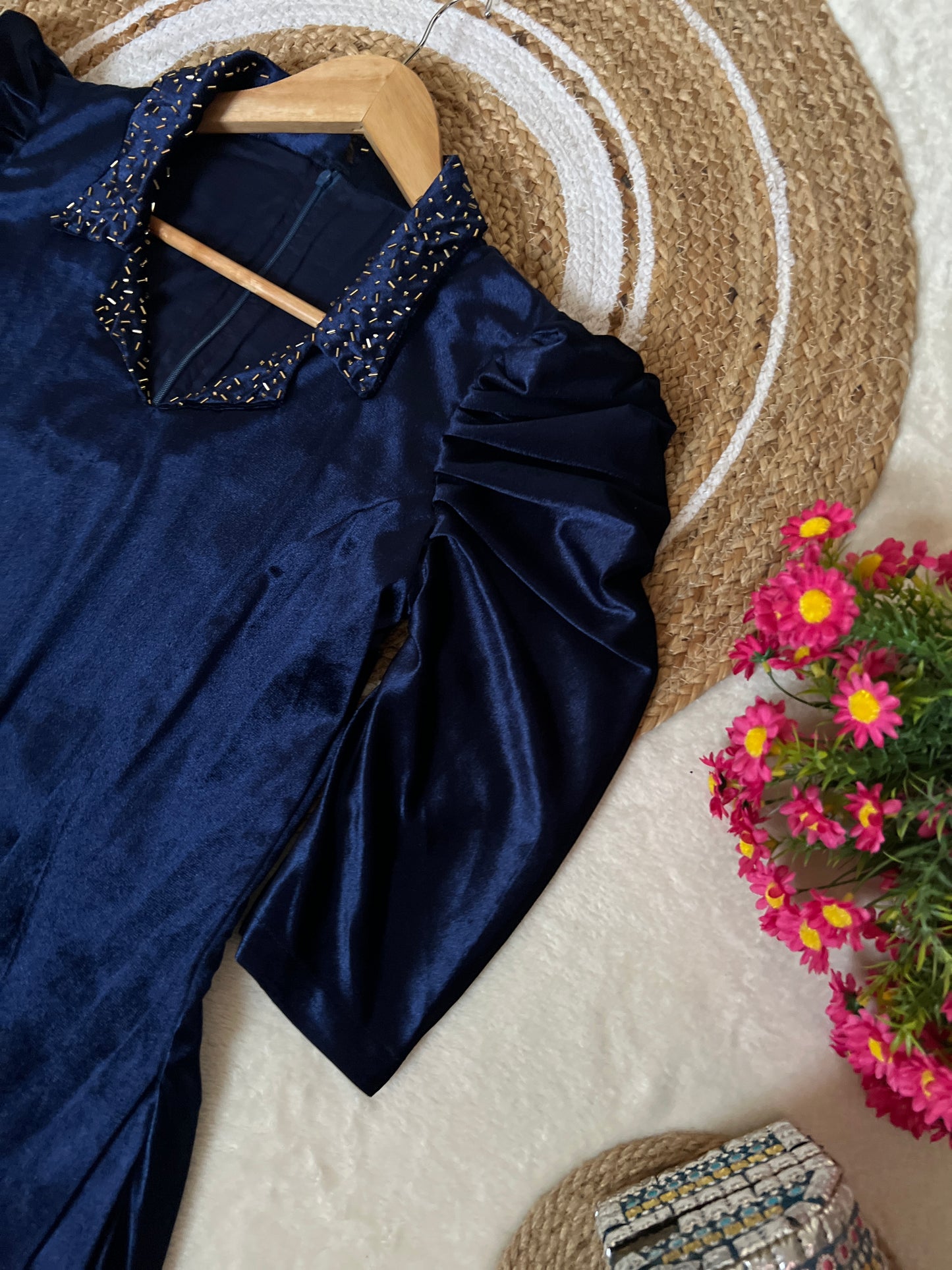 Beautiful dress in premium material velvet (designer dress)