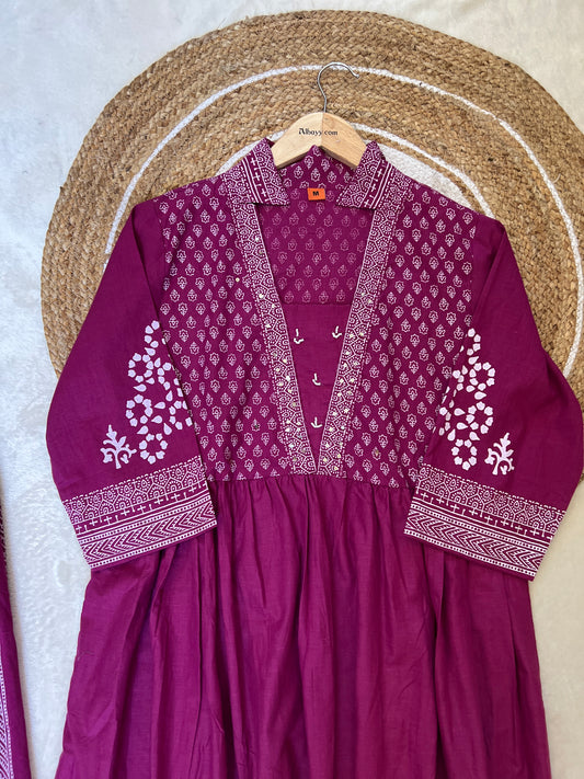 Beautiful cotton frock set