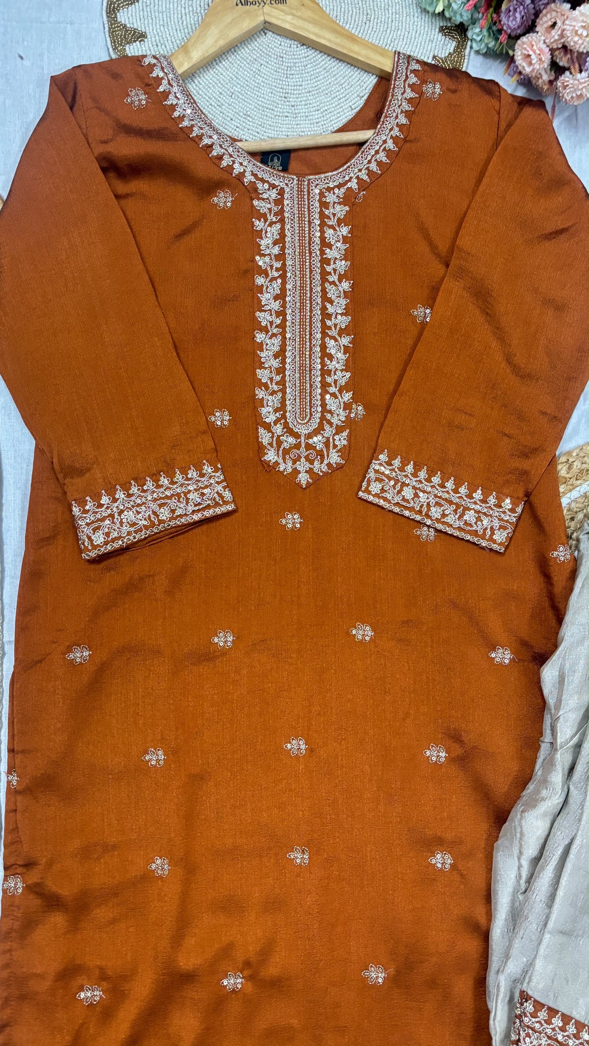 Silk suit set